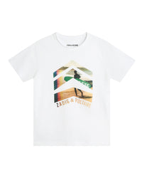 T-shirt avec illustration en coton - Blanc