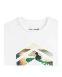 T-shirt avec illustration en coton - Blanc