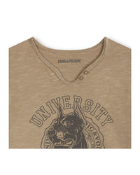 T-shirt avec broderie - Chino Beige