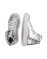 Baskets montantes iconiques en cuir - Grisargent