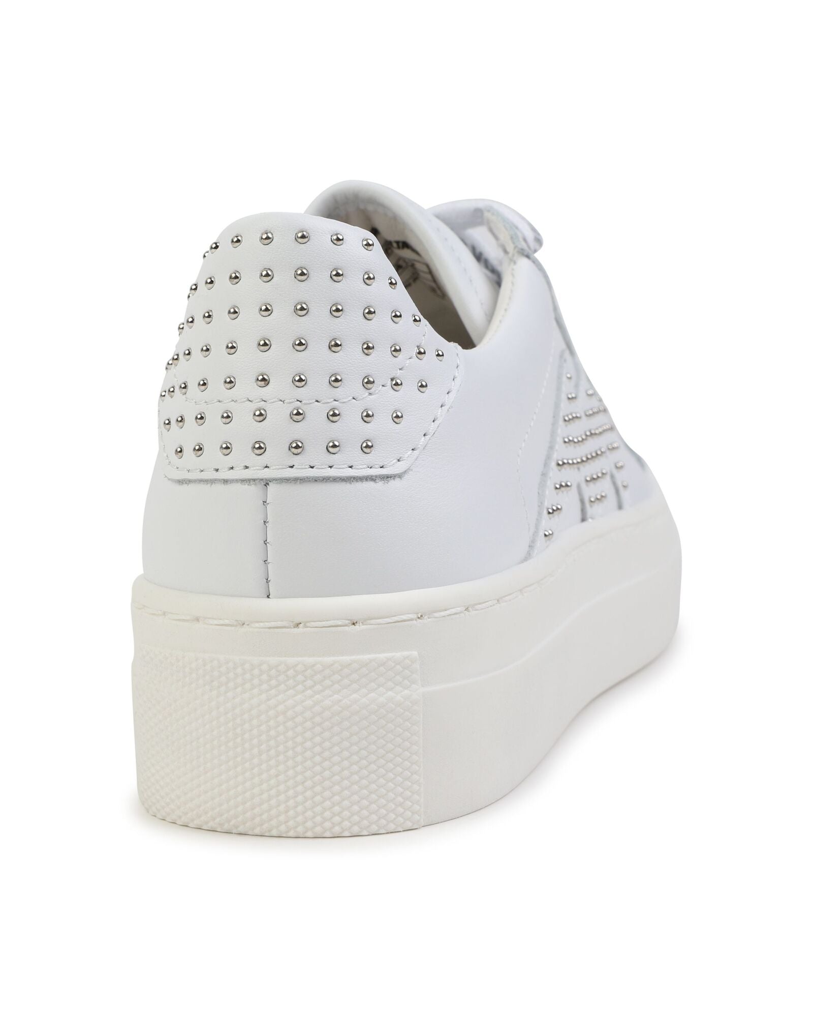 Baskets basses à lacets en cuir - Blanc