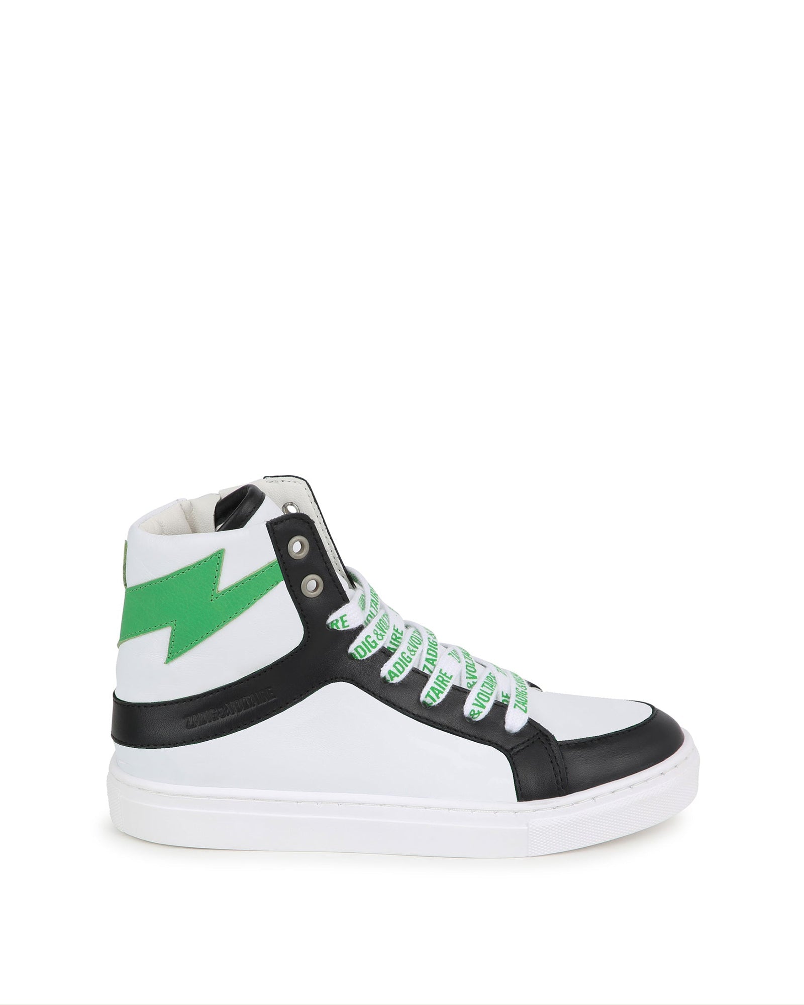 Sneakers montantes iconiques en cuir - Blanc