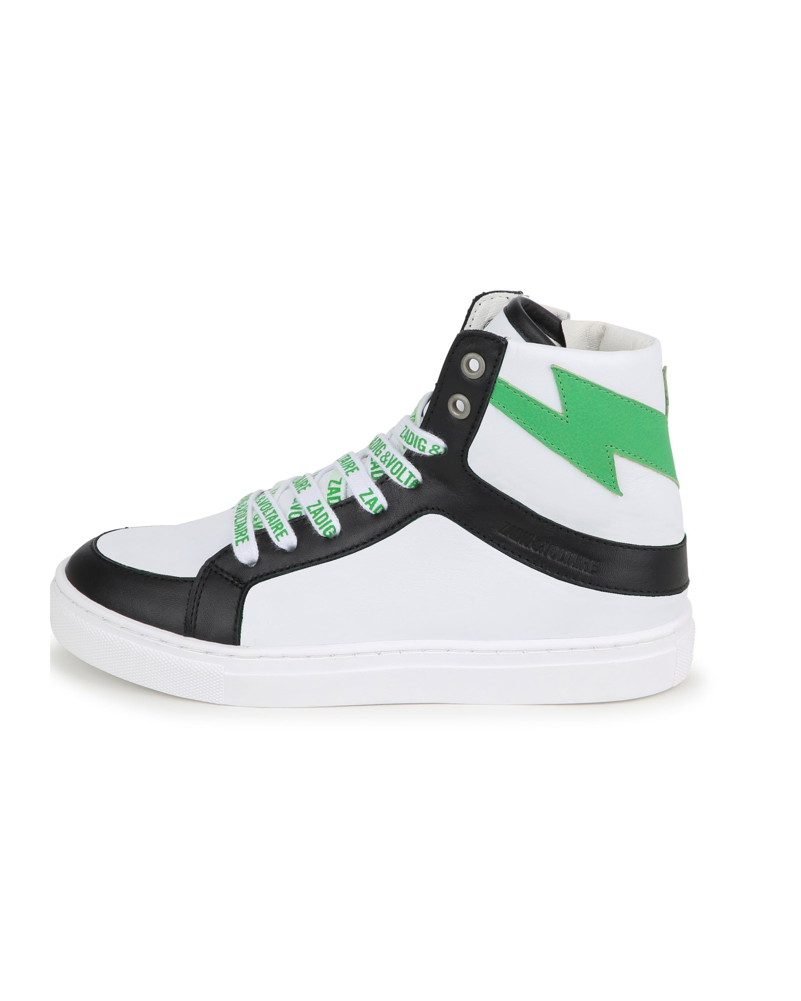 Sneakers montantes iconiques en cuir - Blanc