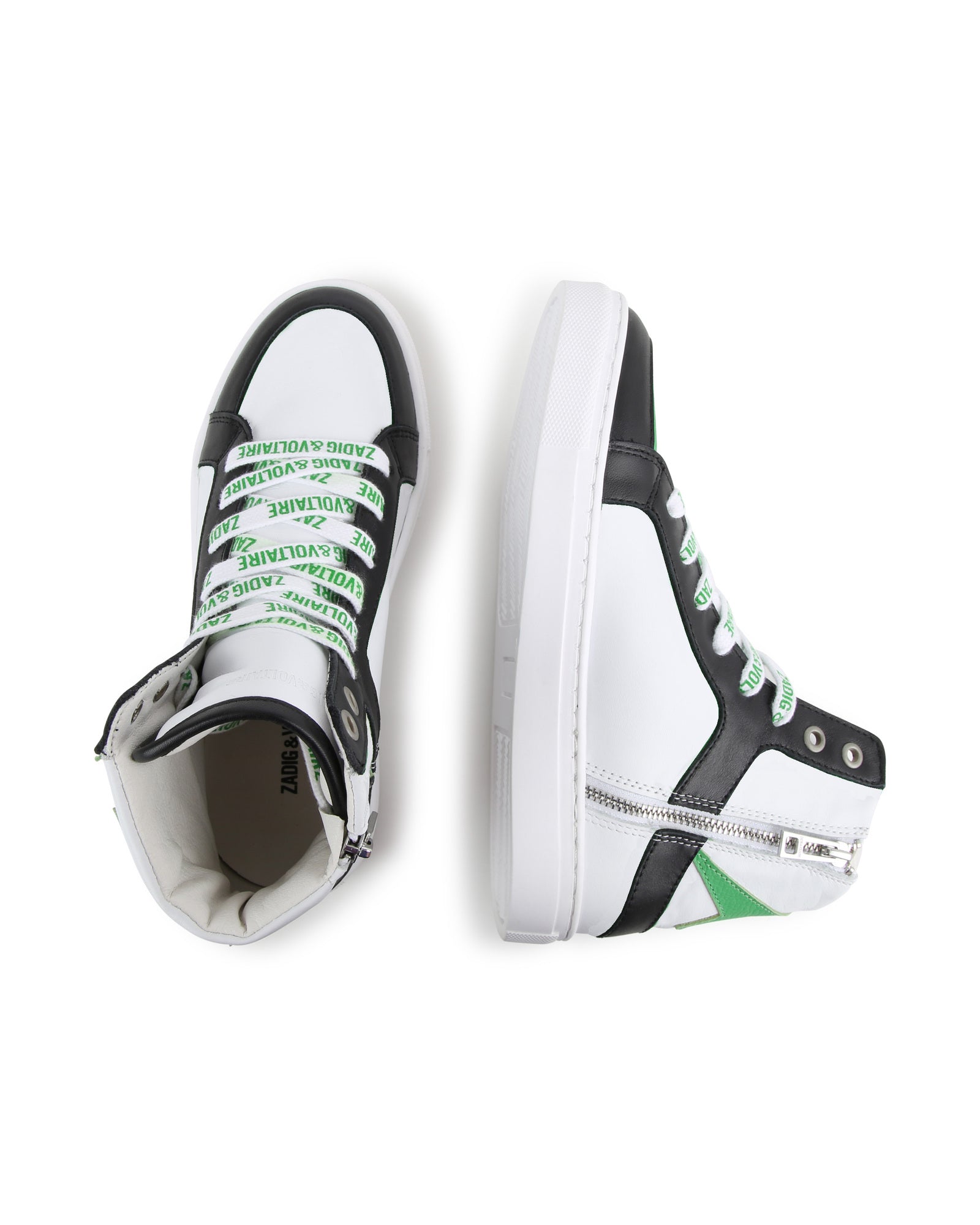 Baskets montantes iconiques en cuir - Blanc