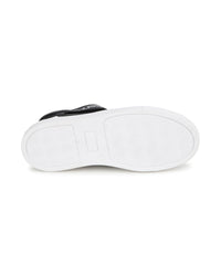 Baskets mi-montantes iconiques en cuir - Blanc Noir