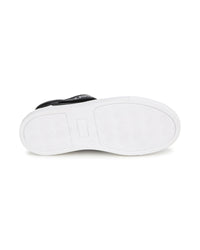Baskets mi-montantes iconiques en cuir - Blanc & Noir