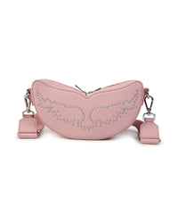 Sac à main à illustration ailes - Taupe Pink