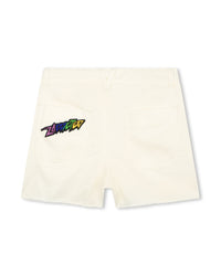 Short en sergé - Creme