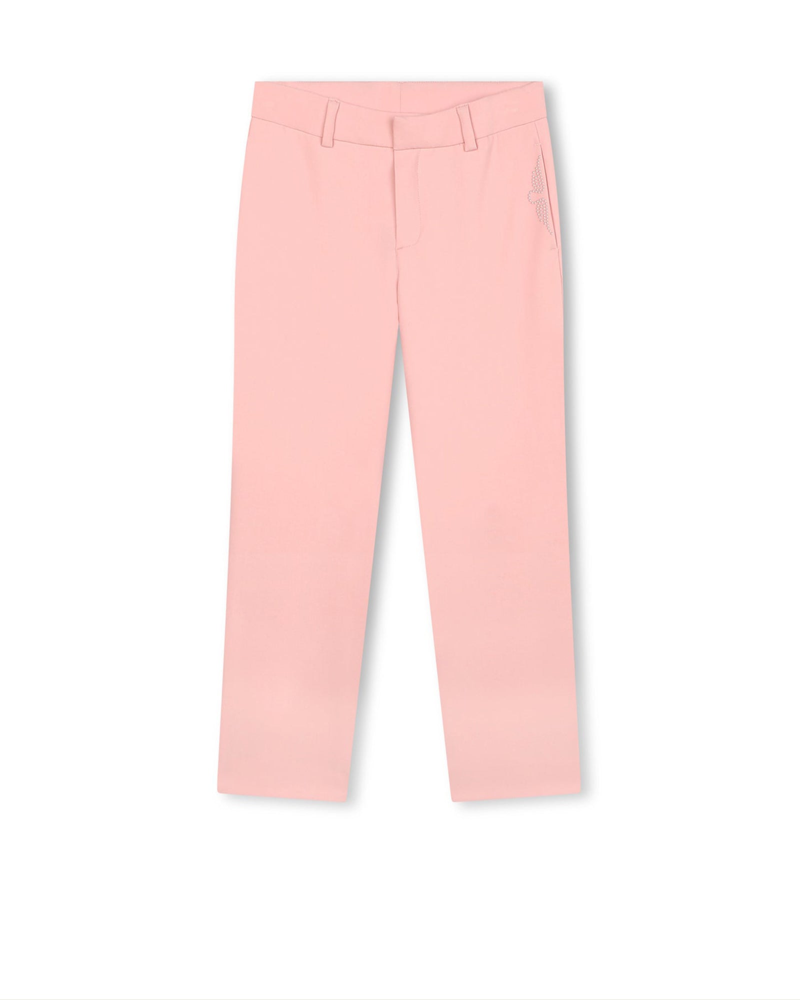 Pantalon tailleur à illustration strass - Taupe Pink