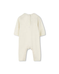 Wool and cashmere jacquard jumpsuit - Hot Milk