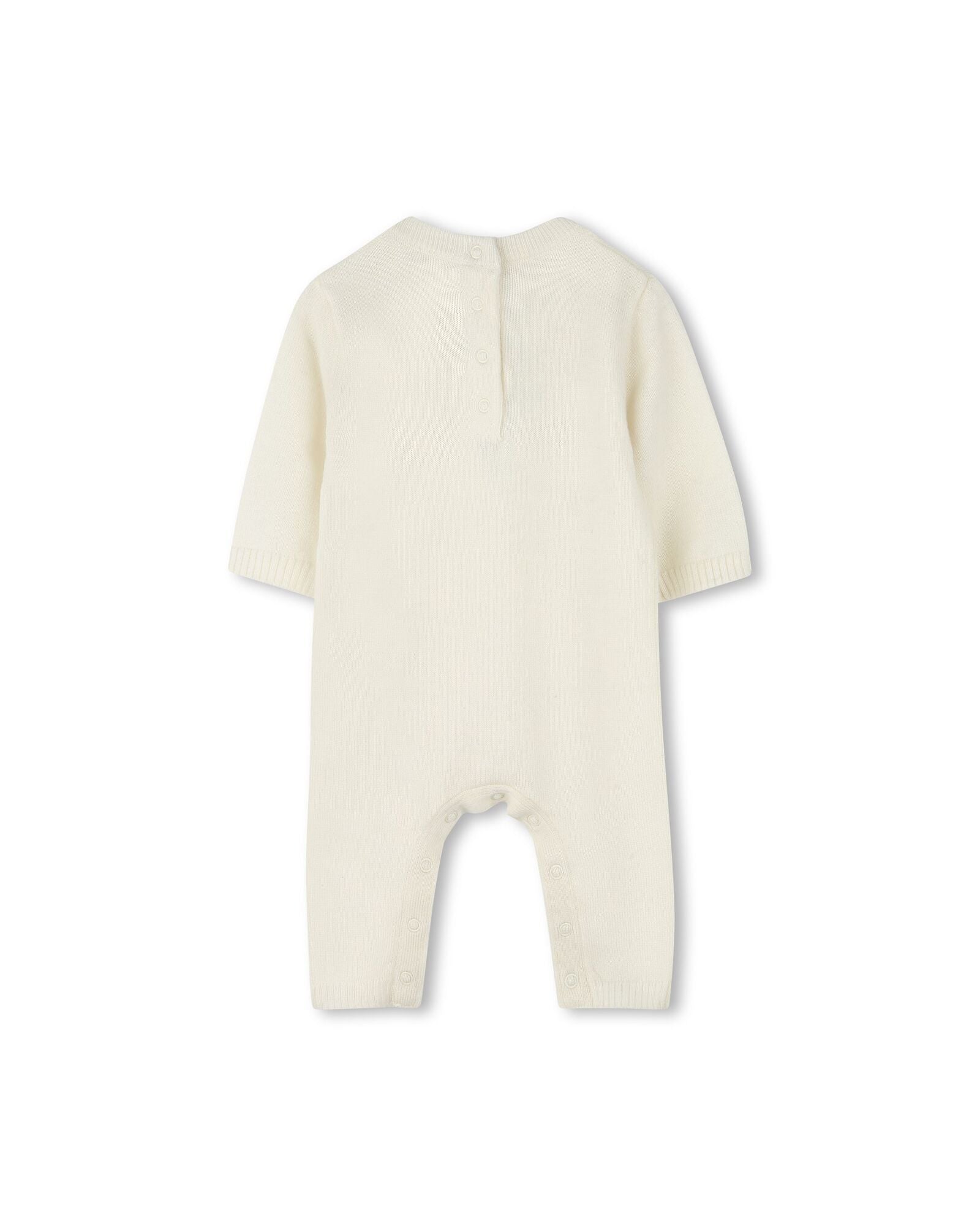 Wool and cashmere jacquard jumpsuit - Hot Milk