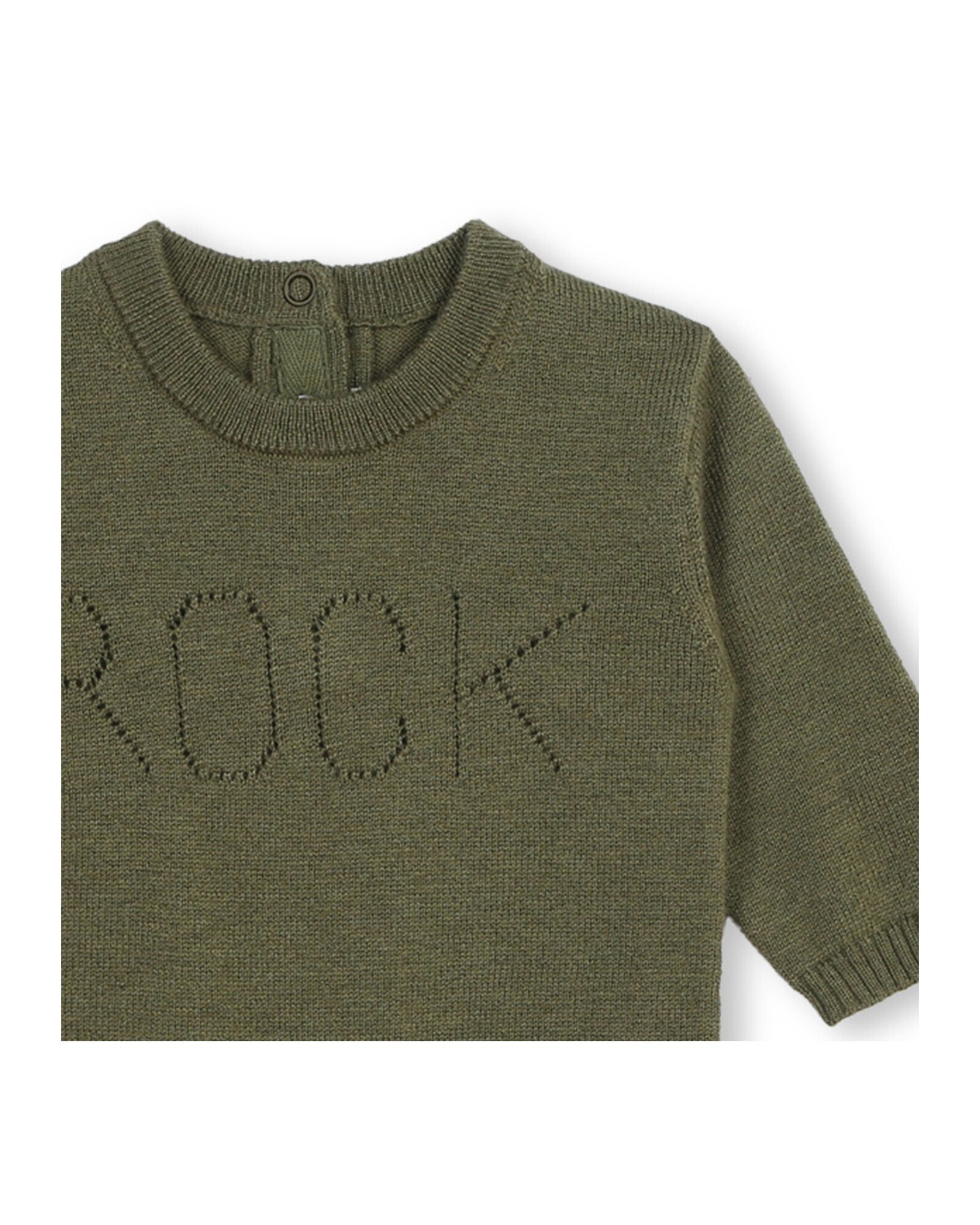 Combinaison jacquard en laine et cachemire - Army