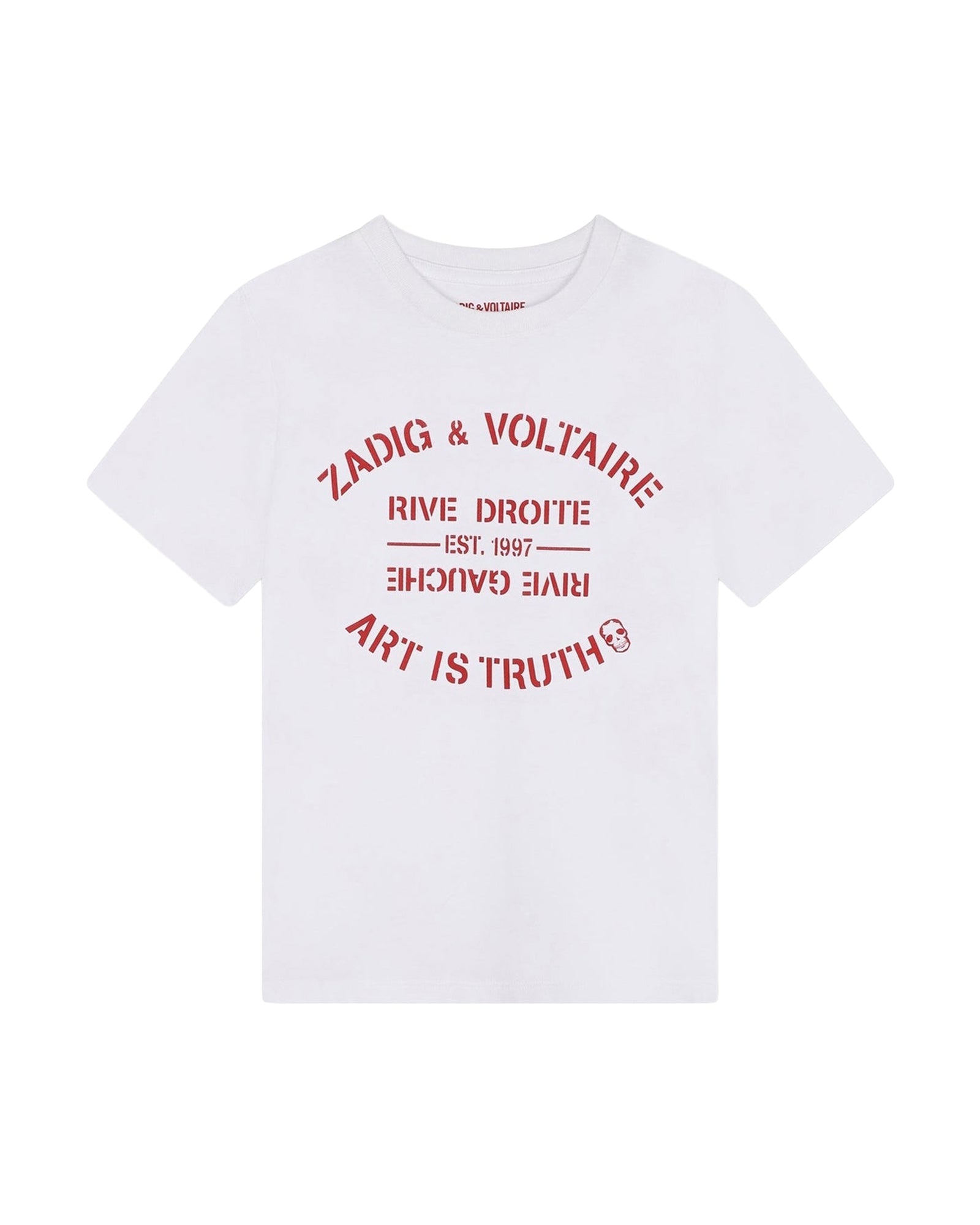 T-shirt à manches courtes à illustrations en coton - Blanc