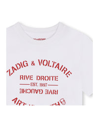 T-shirt à manches courtes à illustrations en coton - Blanc