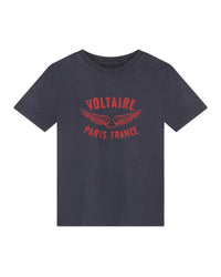 Short-sleeved T-shirt with cotton illustrations - Nuit