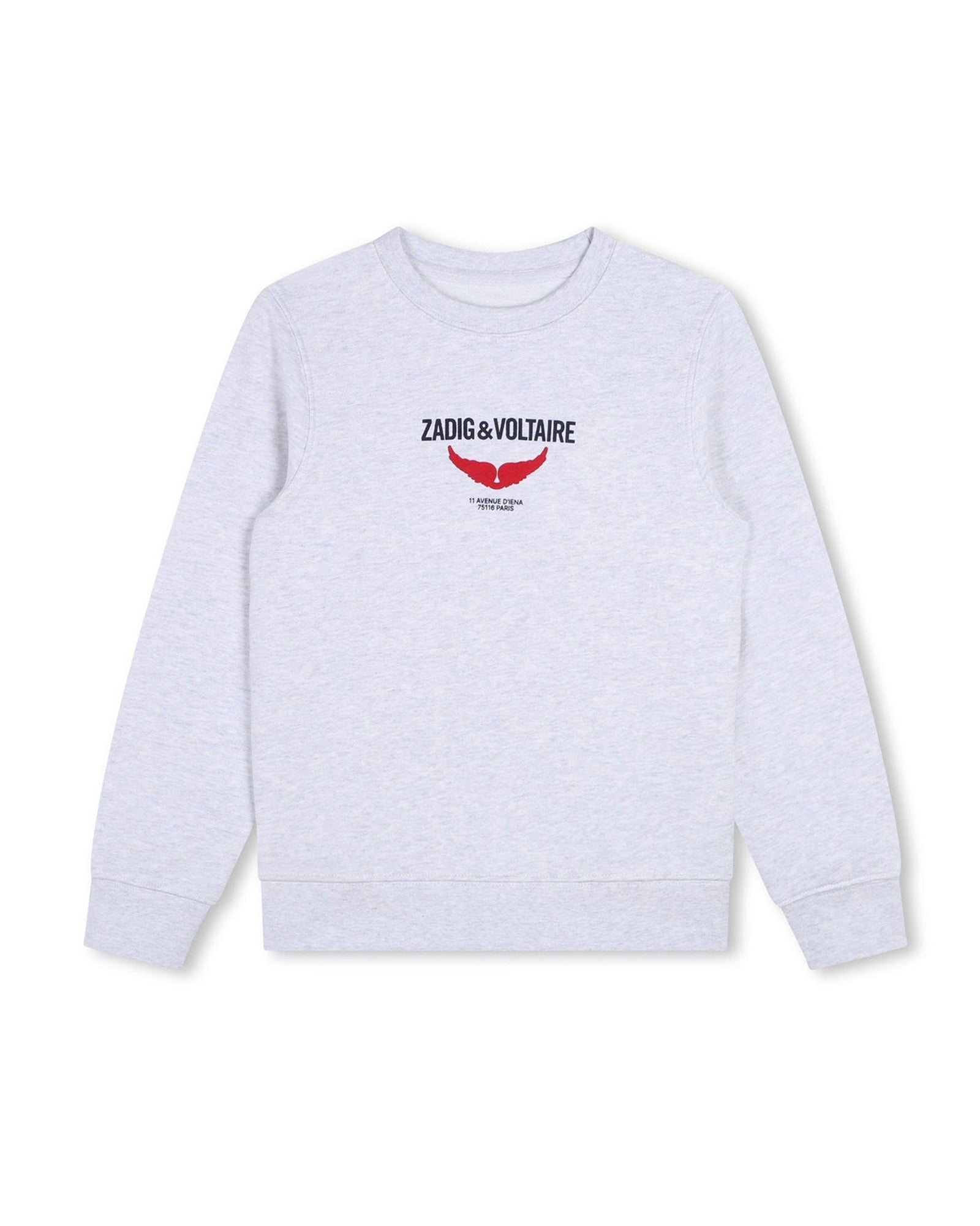 Sweatshirt à illustrations en molleton - Gris Clair