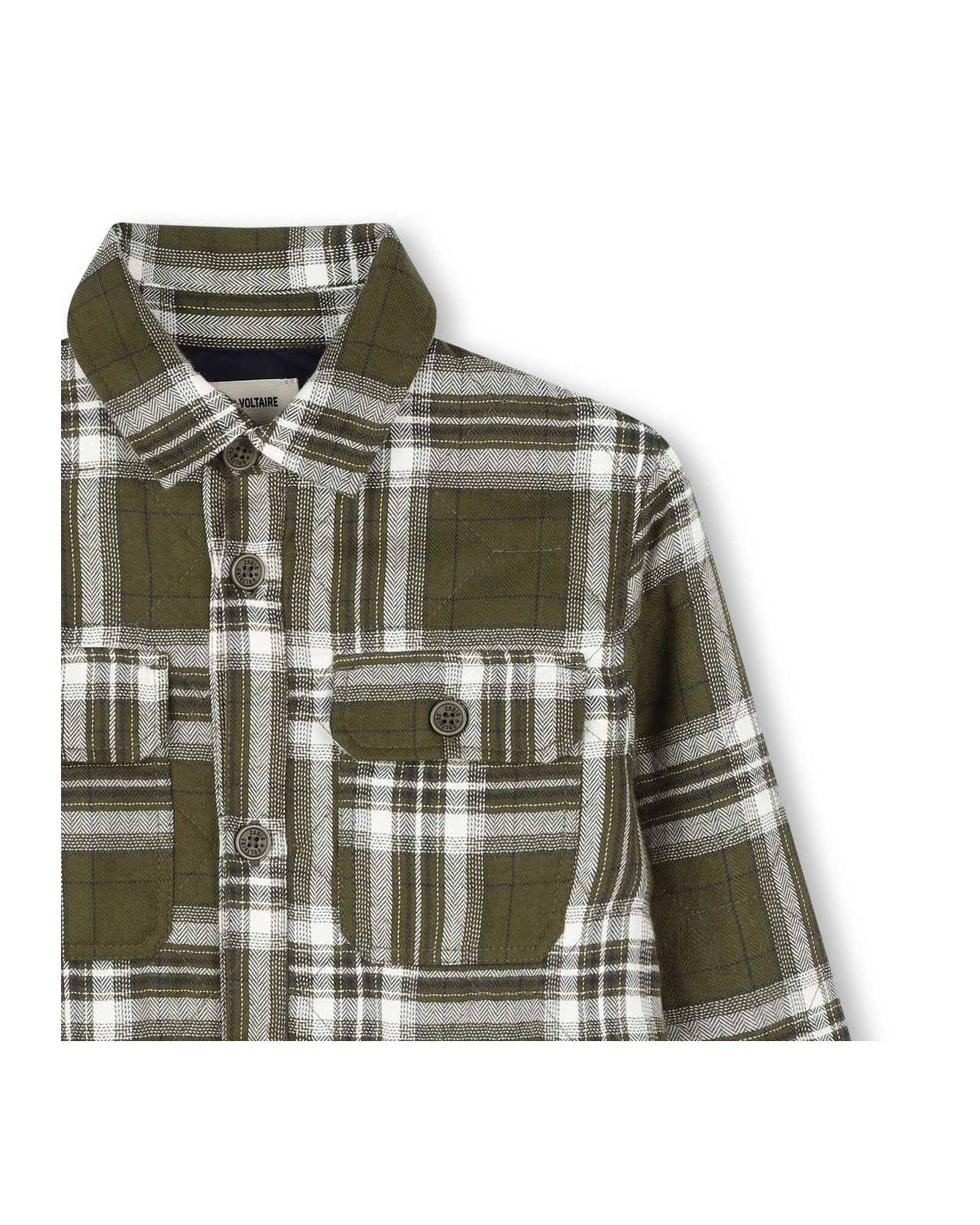 Chemise à carreaux en coton - Paton