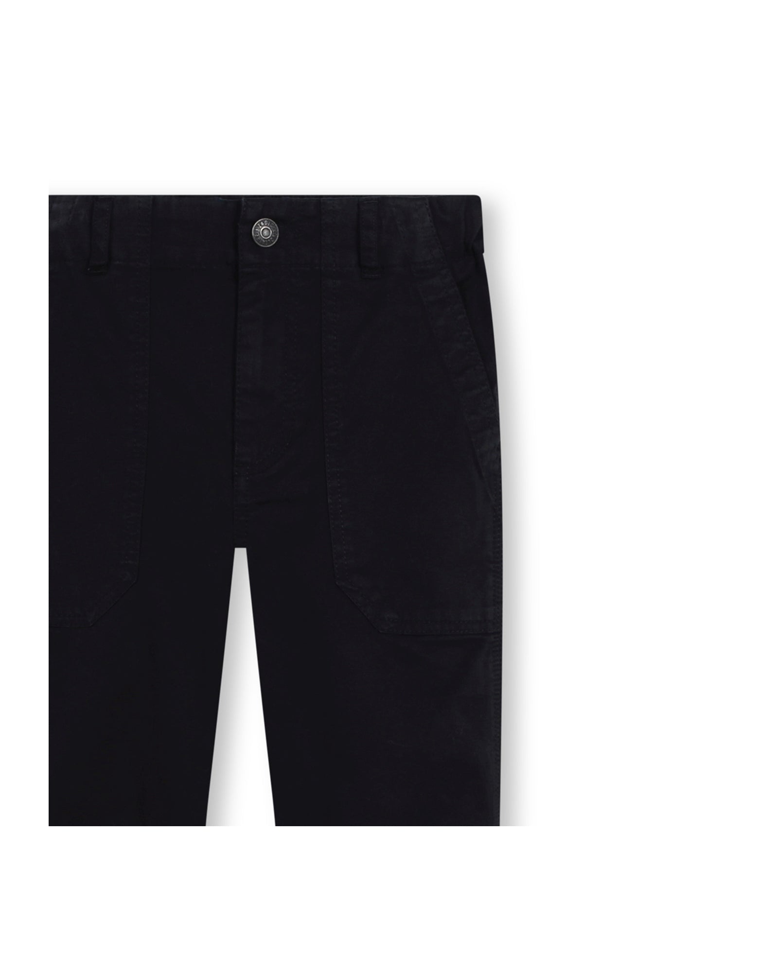 Pantalon carotte en coton - Black