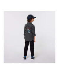 Pantalon carotte en coton - Black