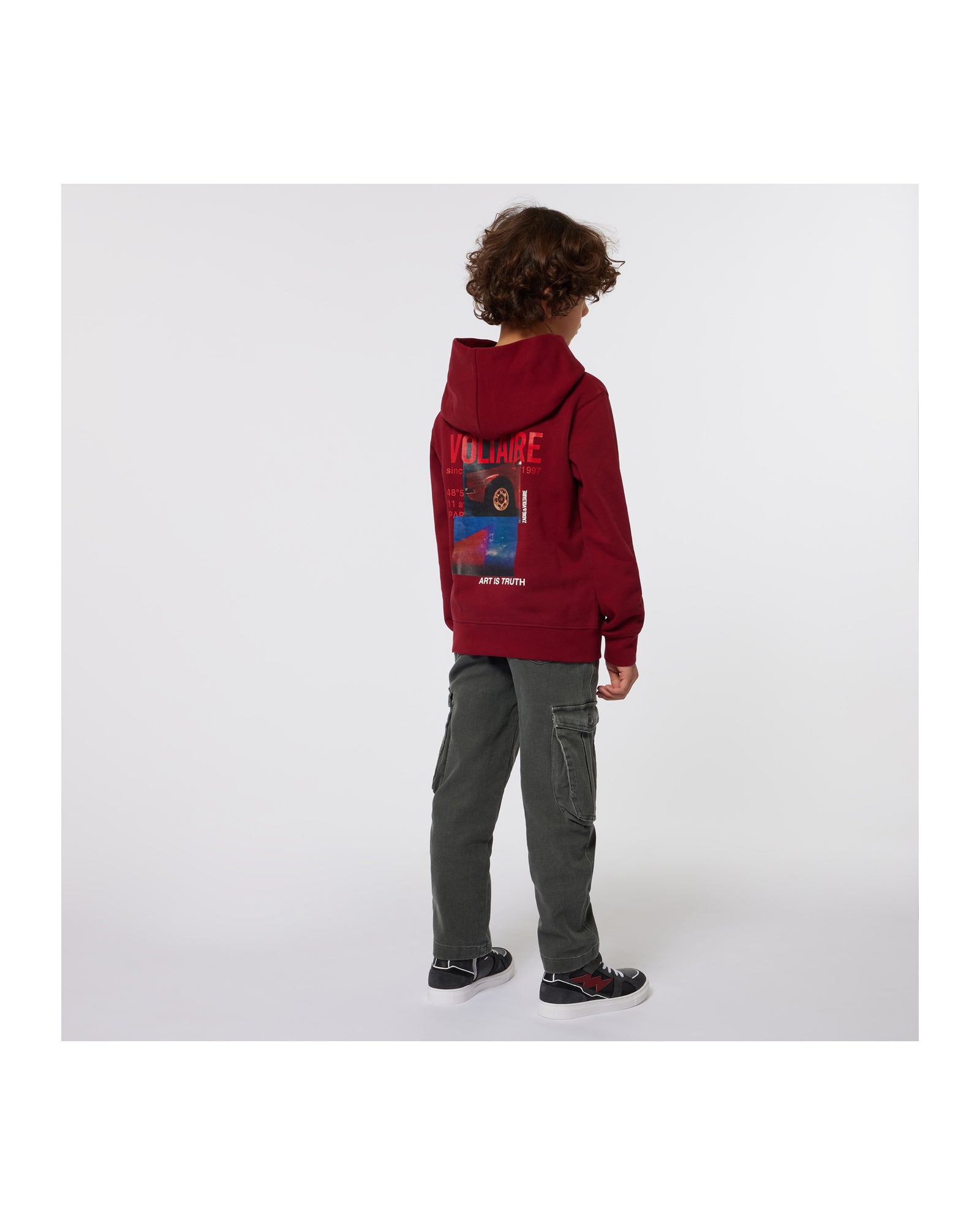 Cotton cargo trousers with pockets - Onyx