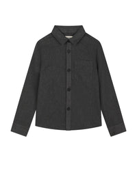 Cotton button-down shirt - Onyx
