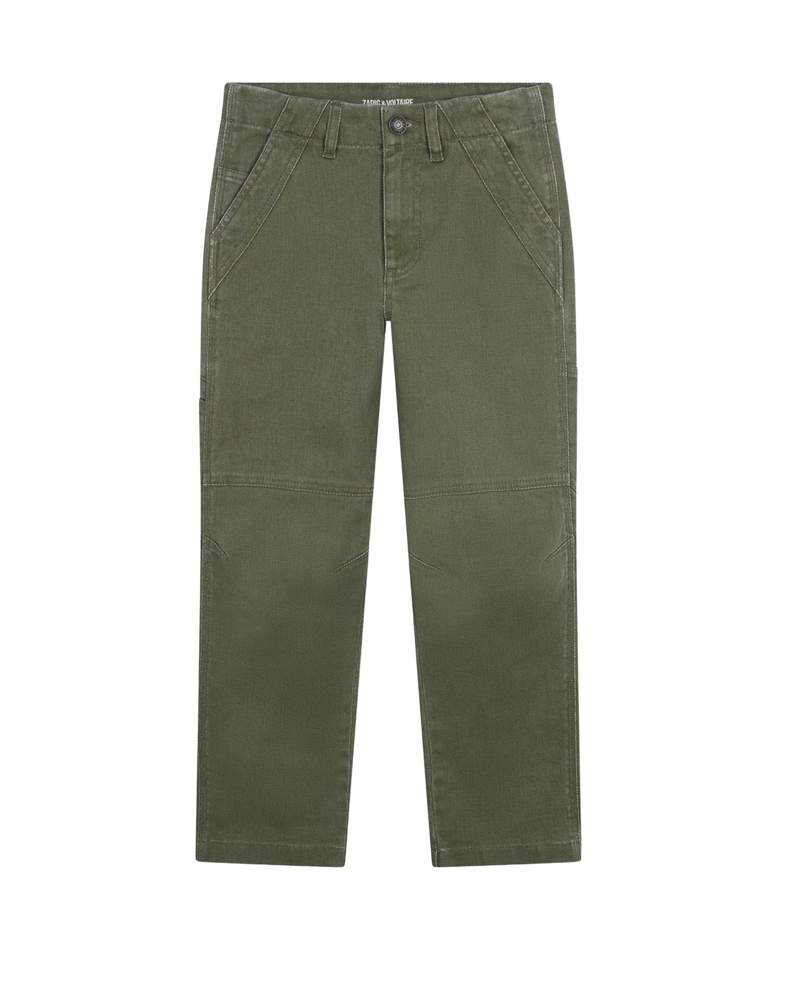 Pantalon carotte en coton - Army