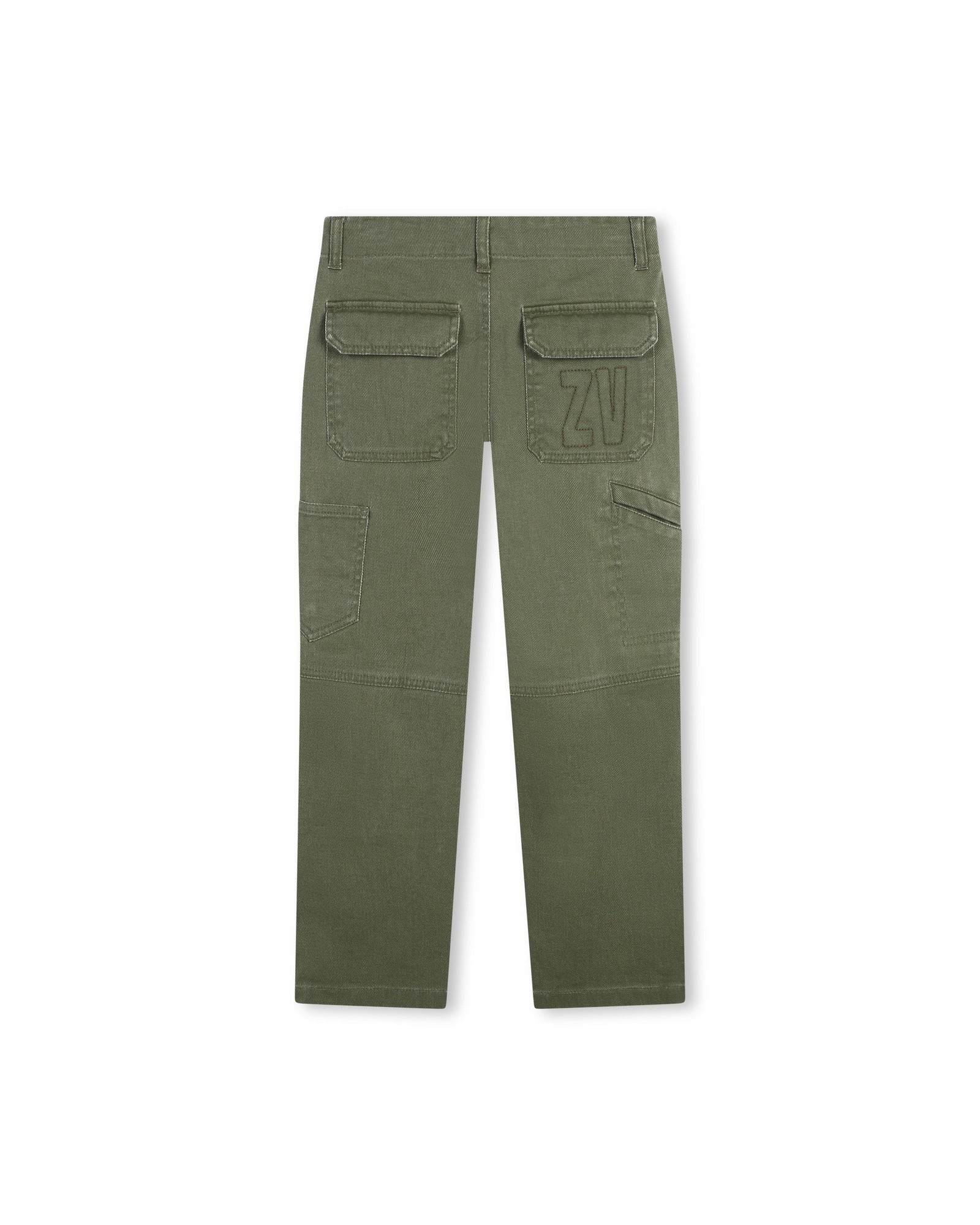 Pantalon carotte en coton - Army
