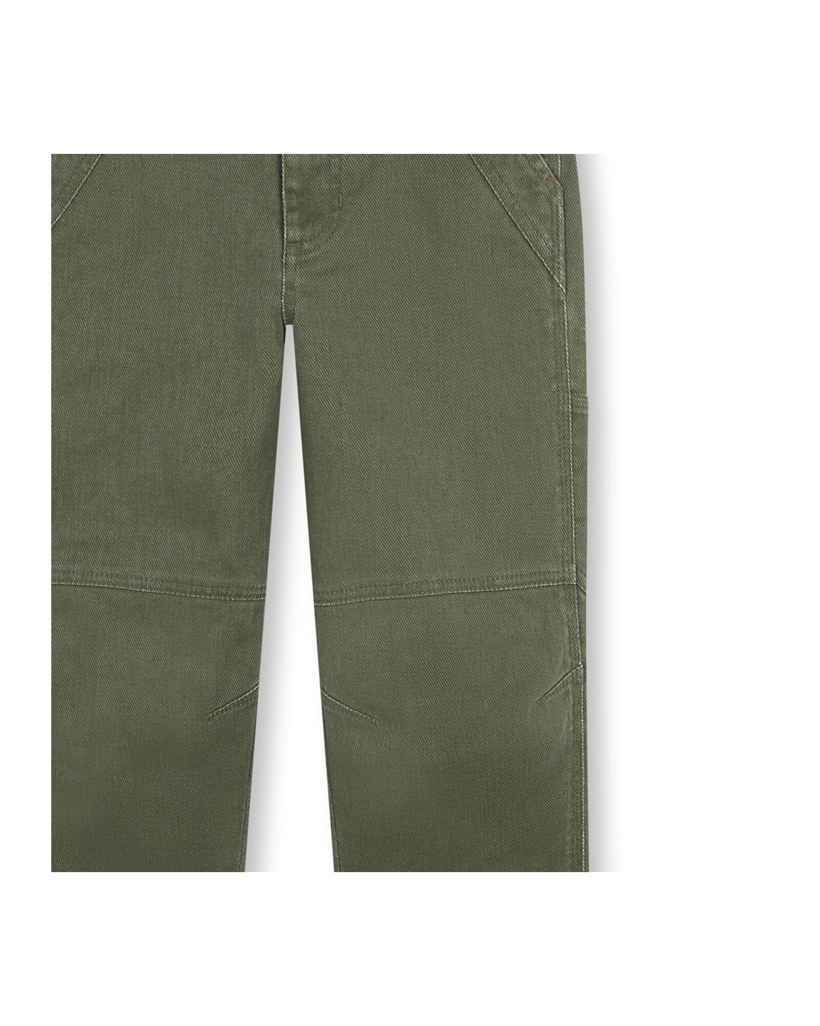 Pantalon carotte en coton - Army