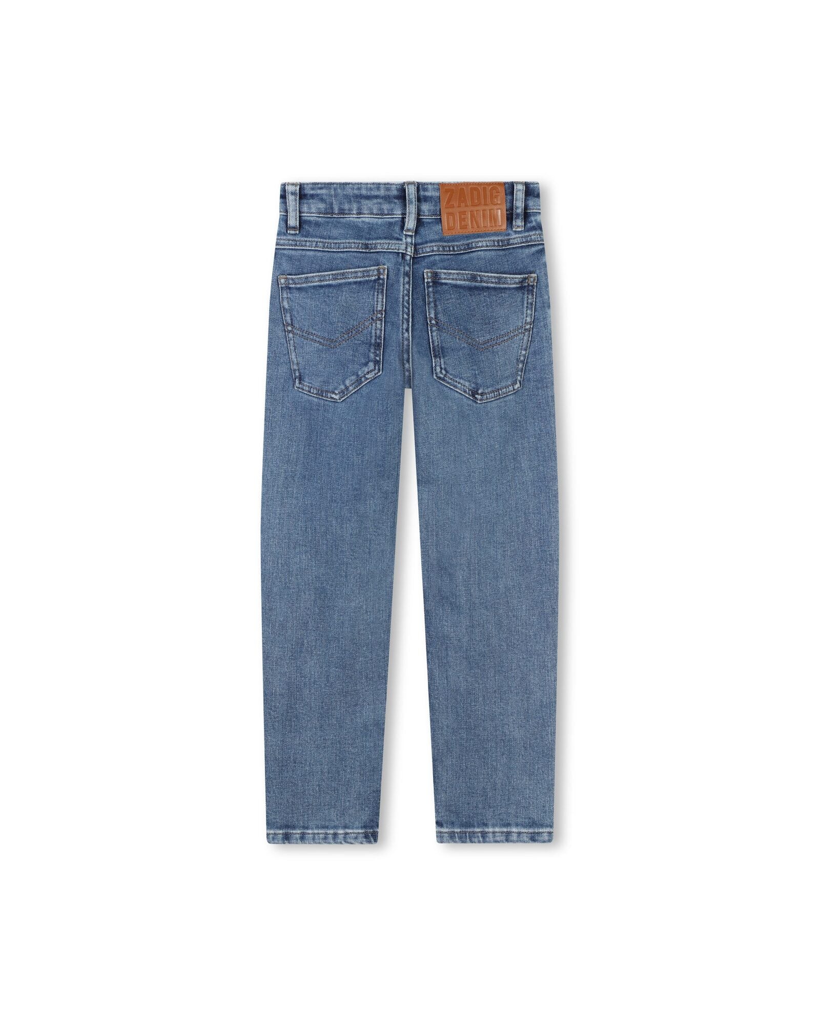 Pantalon ajustable en denim - Denim Blue