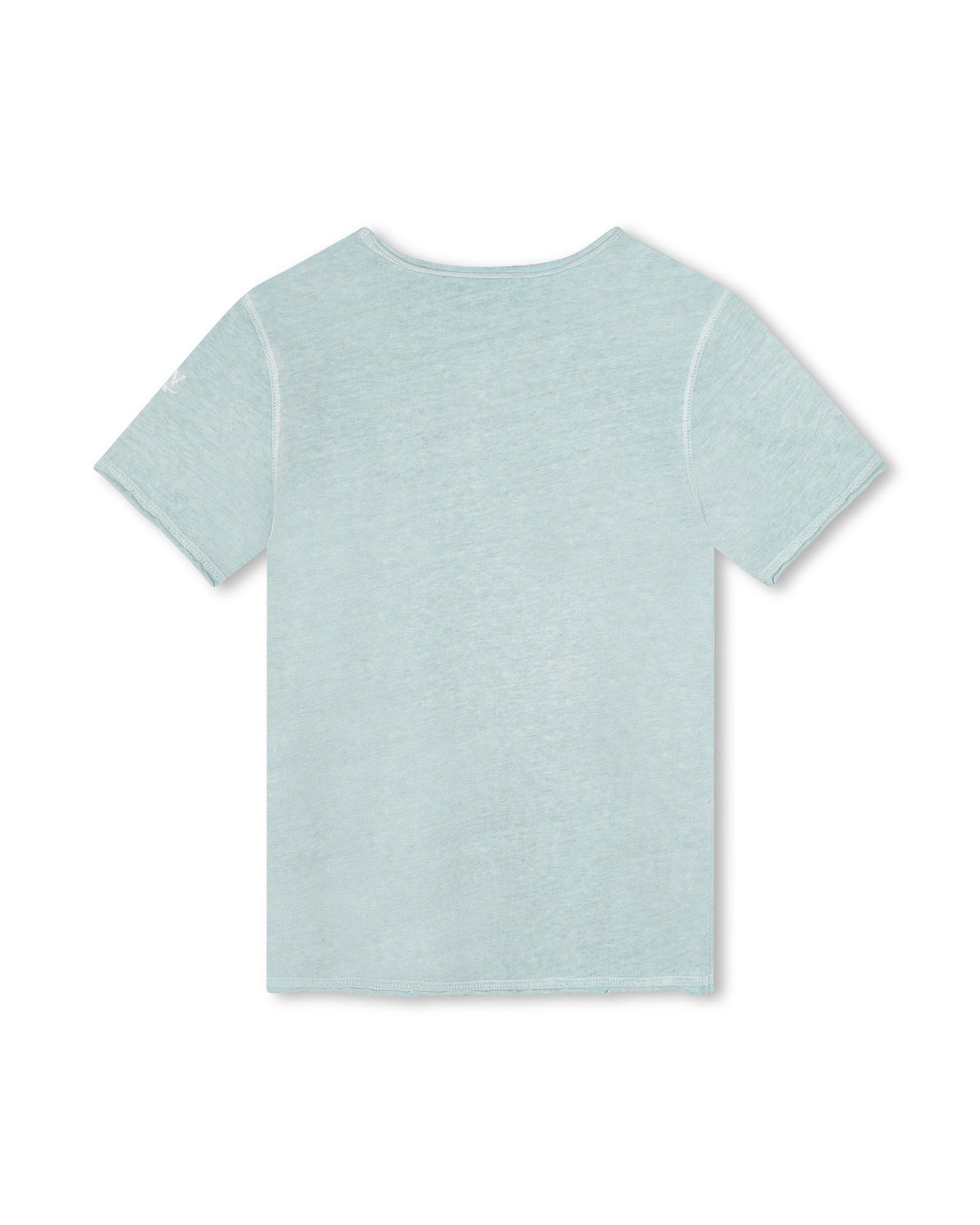 T-shirt à manches courtes à illustrations en coton - Aquamarine