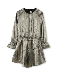 Robe asymétrique - Noir Doré