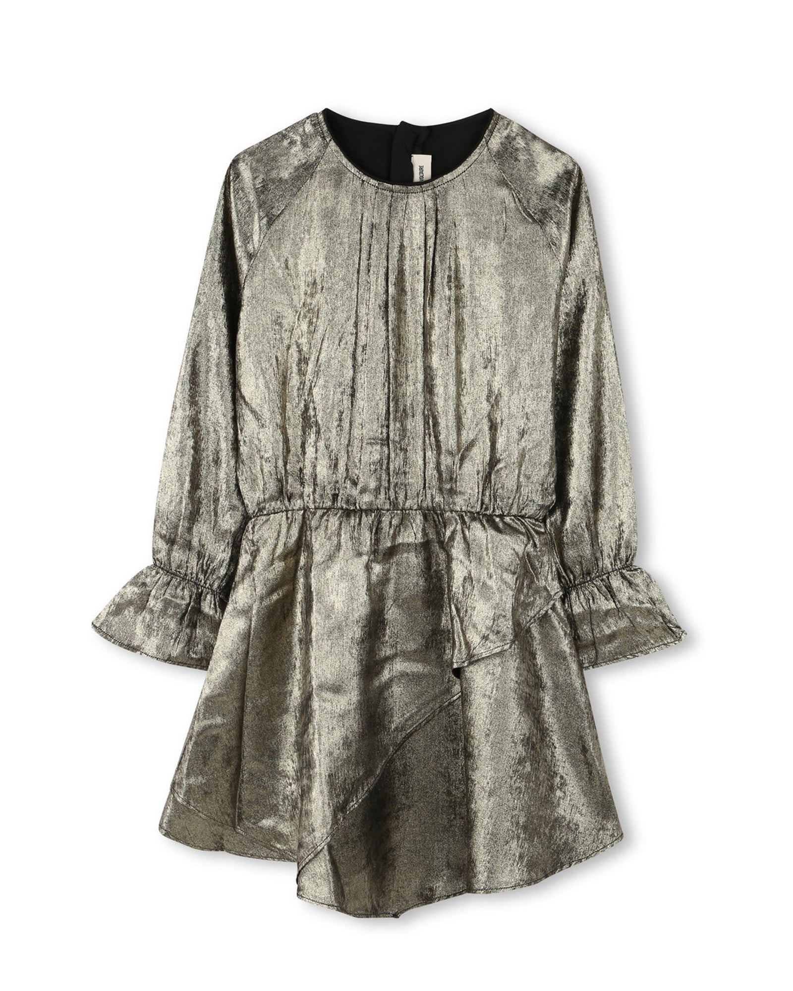 Robe asymétrique - Noir Doré