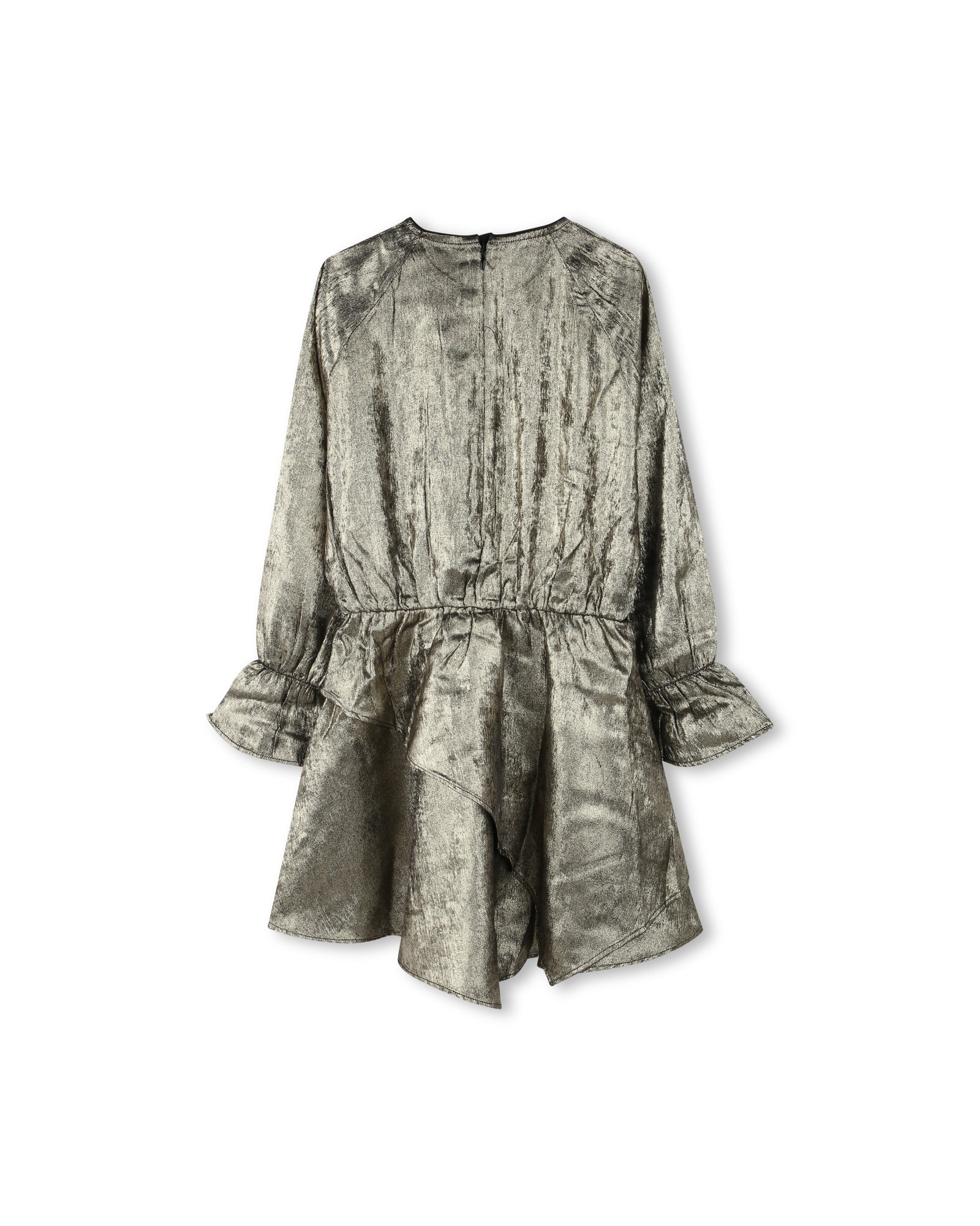 Robe asymétrique - Noir Doré