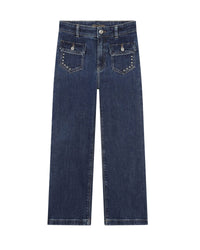 Pantalon évasé en denim - Double Stone