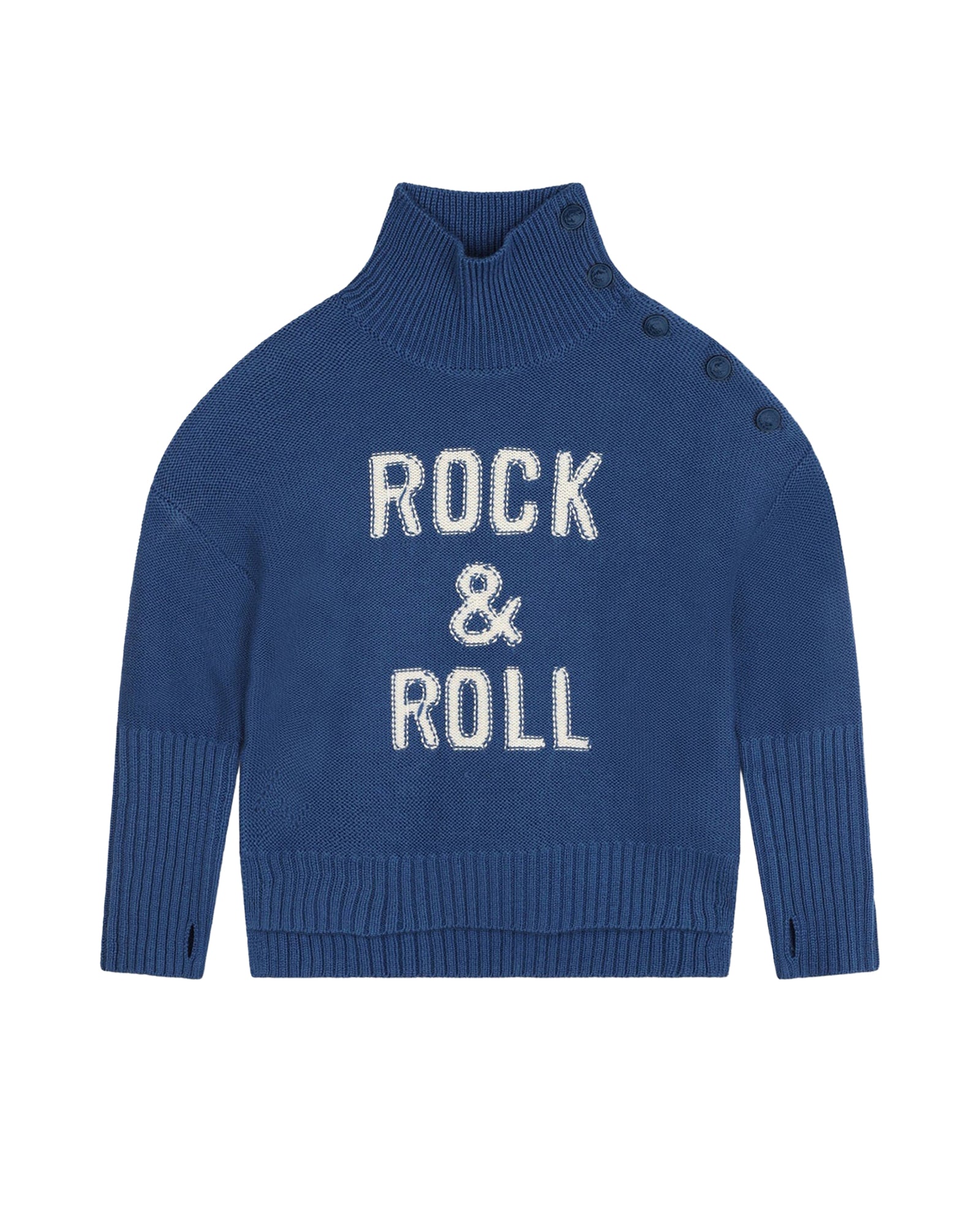 High-neck jumper in wool - Overseas