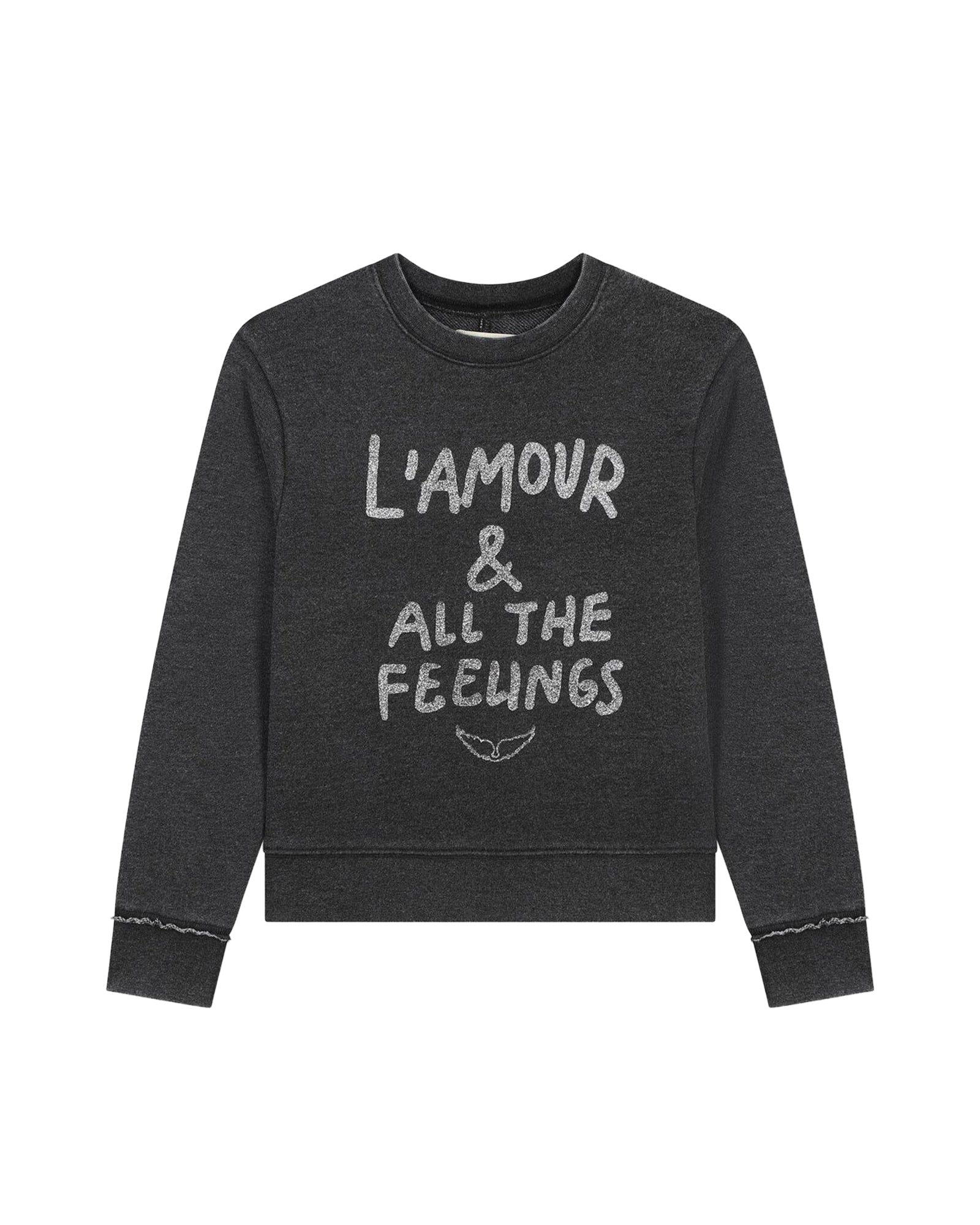 Sweatshirt à illustrations en molleton - Black