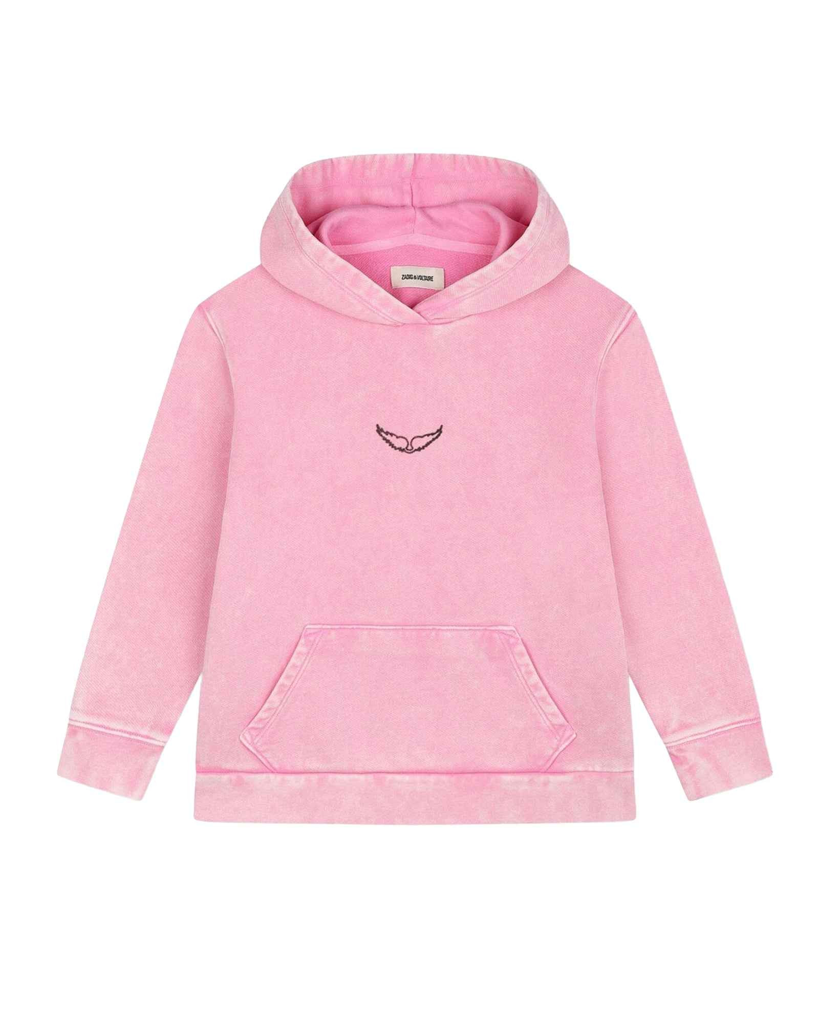 Long fleece hoodie - Deep Pink