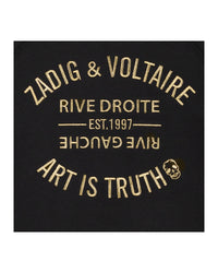 Sweatshirt brodé en molleton - Black