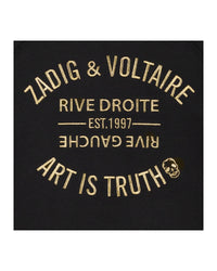 Sweat brodé en molleton - Black