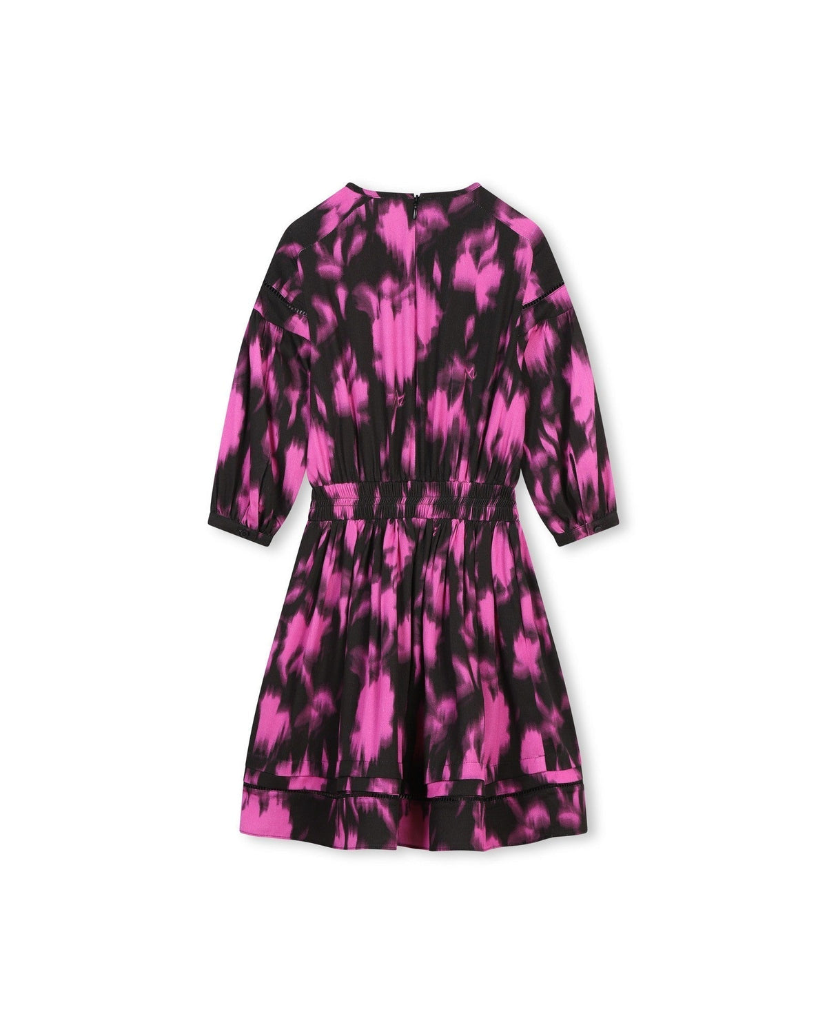 Robe à manches longues imprimée - Rose Fuchsia