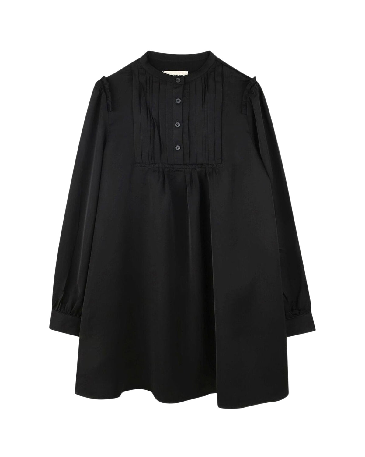Robe plastron à volants - Black
