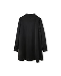 Robe plastron à volants - Black