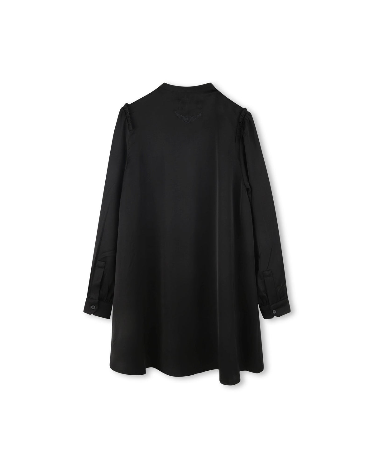 Robe plastron à volants - Black