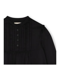 Robe plastron à volants - Black
