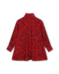 Fancy shirt dress - New Red
