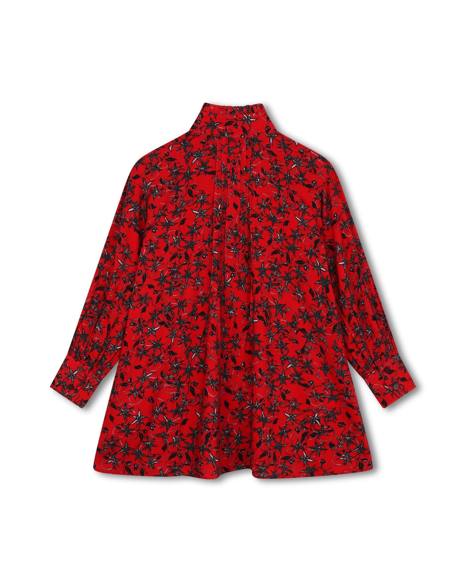 Fancy shirt dress - New Red
