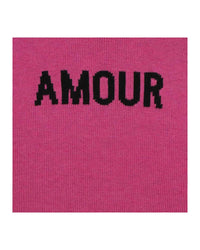 Pull col montant en laine - Rose Foncé