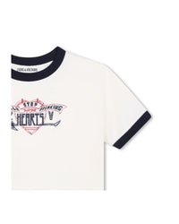 Short-sleeved T-shirt with cotton illustrations - Hot Milk