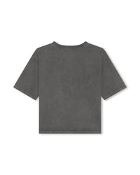 Short-sleeved T-shirt with cotton illustrations - Black