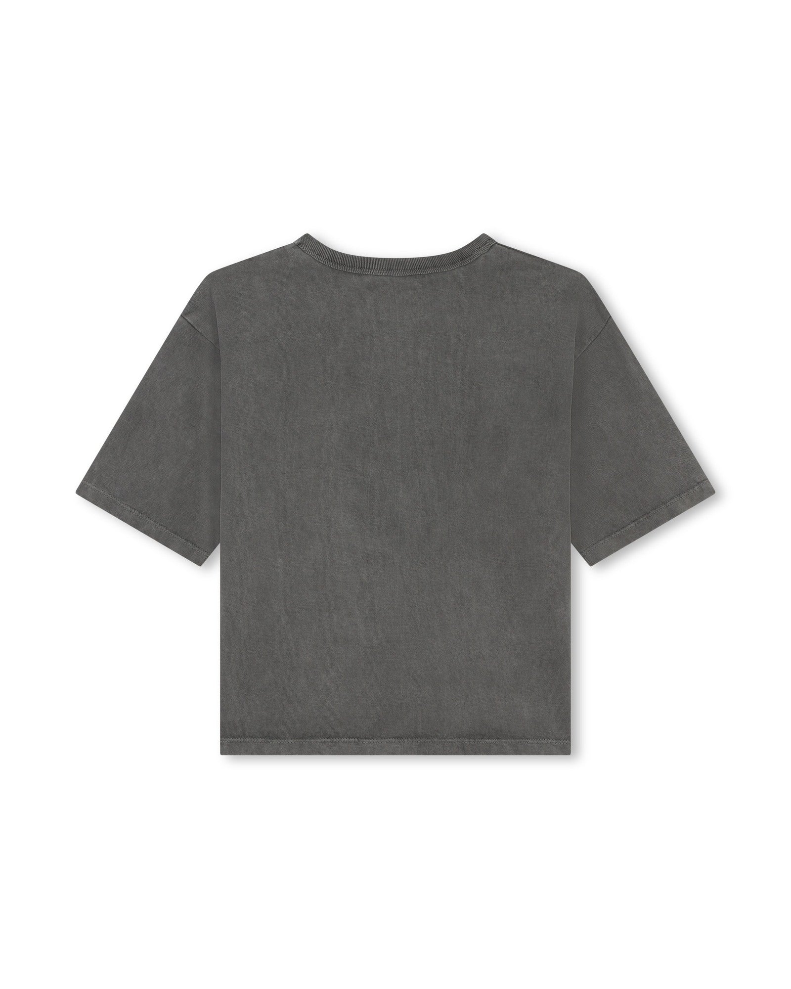Short-sleeved T-shirt with cotton illustrations - Black
